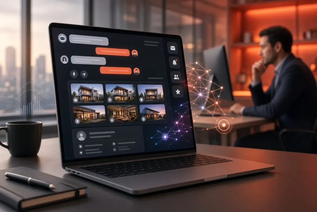 AI chatbot helping real estate agents capture and qualify leads- AI in Real Estate 