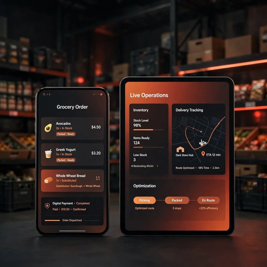 Ongoing grocery app costs including hosting, payment processing, maps, notifications, security, and maintenance- Grocery App Development Cost