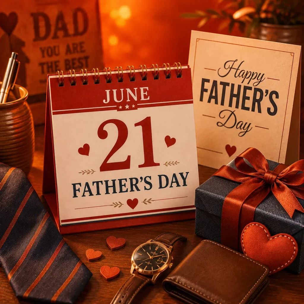 Father's Day in the USA with gifts and June 21 calendar- USA Events List 2026